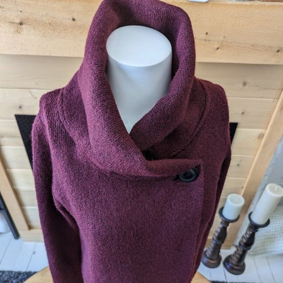 Ricki's Single Button Cowl Neck Long Sleeve Cardigan Long Sleeve Size XS - Picture 2 of 11